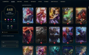 Conta League Of Legends (448 Skins + 6 Vitoriosas) LOL