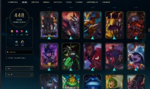 Conta League Of Legends (448 Skins + 6 Vitoriosas) LOL