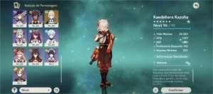 Conta com raiden c2 e kazura ar55 - Genshin Impact