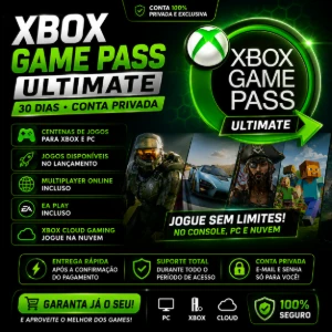 🎮 XBOX GAME PASS ULTIMATE – 30 DIAS (CONTA PRIVADA) 🎮 - Assinaturas e Premium