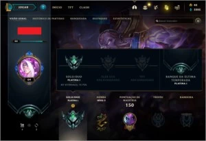 CONTA LOL PLATINA 1 (MMR BOM) - LEAGUE OF LEGENDS