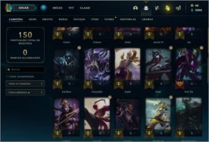 CONTA LOL PLATINA 1 (MMR BOM) - LEAGUE OF LEGENDS