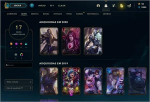 CONTA LOL PLATINA 1 (MMR BOM) - LEAGUE OF LEGENDS