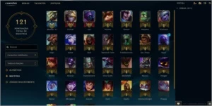 Conta de LOL Diamante V- 32 campeões /12 skins /3 Reembolso - League of Legends