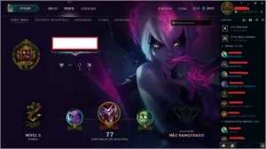 Conta de League Of Legends, Unranked, 14 Campeões, 4 Skins LOL