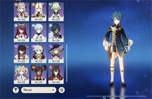 Ar35. Kazuha, klee, ayaka, xiao, yelan e mais - Genshin Impact