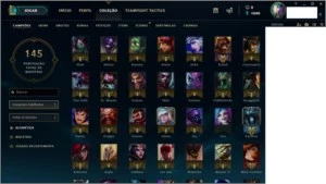 Conta Lol  61 Campeões/34 skins  - 3 Lendárias - Ouro 4 - League of Legends