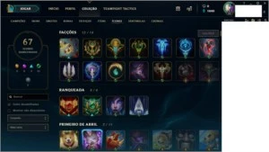 Conta Lol  61 Campeões/34 skins  - 3 Lendárias - Ouro 4 - League of Legends