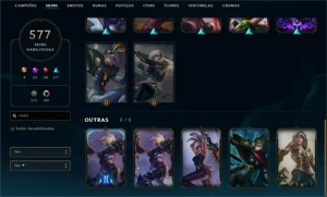 Conta LOL com SKINS/ICONES raros e todos os campeões - League of Legends