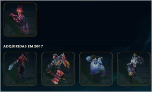 Conta LOL Platina3 80 Skins 110 Champs - League of Legends