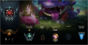 Conta LOL Platina3 80 Skins 110 Champs - League of Legends