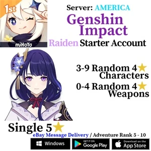 [America/NA] [INSTANT] Genshin Impact Baal Raiden Shogun
