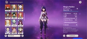 Kazuha, raiden, xiao, yoimiya e mais 10 5 star - Genshin Impact