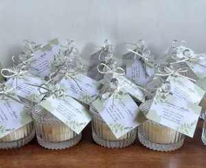 Vela Aromática Bomboniere Personalizada Casamento