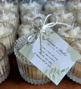 Vela Aromática Bomboniere Personalizada Casamento - Artesanato e Personalizados