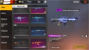 CONTA FREE FIRE COM OS PRIMEIROS PASSES