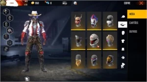 CONTA FREE FIRE COM OS PRIMEIROS PASSES