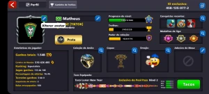 Conta De 8 Ball Pool Com 500M De Ficha No Preço - Outros