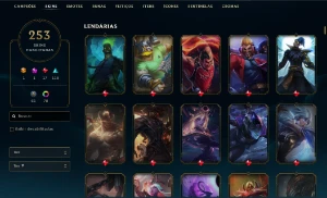 Conta Level 688, com 253 skins, todos os campeões e 25K EA - League of Legends LOL