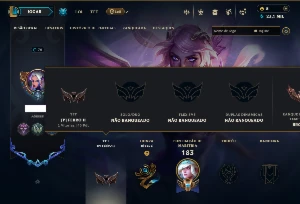 Unranked com 65 Champs e 23 Skins ( MAIN SUP )