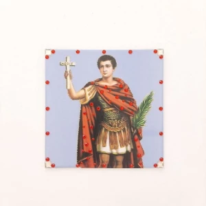 Quadrinho Azulejo Santo Expedito - Artesanato e Personalizados