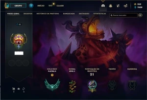 Smurf Platina 2, sem email confirmado. - League of Legends LOL