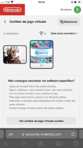 3 contas Nintendo, somando 16 jogos no total - Serviços Digitais