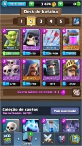arena 9 xp 8 com 5 lendarias - Clash Royale