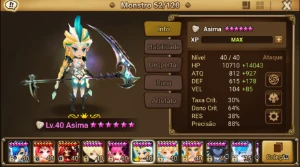 Conta SW Asima e Rica - Summoners War