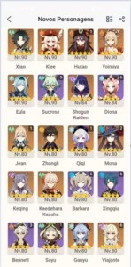 (AR 57) 13 PERSONAGEM 5* + BEM ENCAMINHADA (DESCRIÇÃO) - Genshin Impact