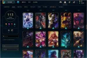 Conta de LoL Platina 4 Com skins miticas - League of Legends