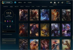 Conta de LoL Platina 4 Com skins miticas - League of Legends