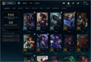 Conta de LoL Platina 4 Com skins miticas - League of Legends