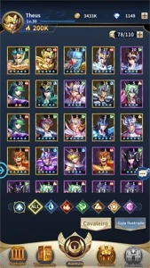 Conta saint Seiya legend of justice - Saint Seiya Awakening SSA