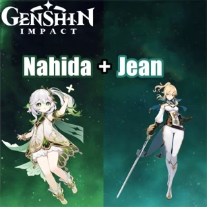 Conta Genshin Impact AR 5 com Nahida e Jean