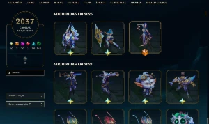 Continha de lol 1714 Skins+ conta de valorant tem Pax Jax tf - League of Legends