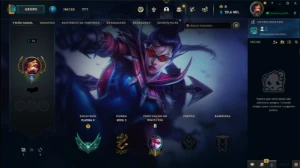 Conta de lol platina 2 com mmr alto (Email não verificado) - League of Legends