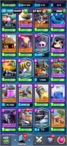 CLASH ROYALE- Conta nível 10, MTS cartas LENDARIAS, ARENA 12