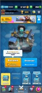 CLASH ROYALE- Conta nível 10, MTS cartas LENDARIAS, ARENA 12