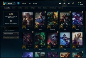 Conta diamante 4 sem email verificado com 1 skin e 23 champs - League of Legends LOL