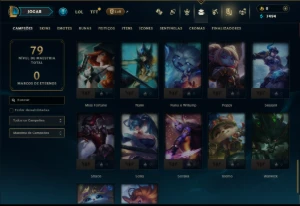 Esmeralda 1 com 55 Champs e 6 Skins - League of Legends LOL