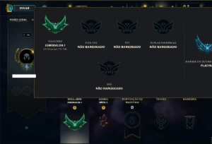 Esmeralda 1 com 55 Champs e 6 Skins - League of Legends LOL
