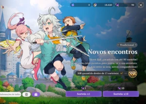 Conta - meliodas + Escanor + Daisy 120 BILHETES DOURADOS - Seven Deadly Sins