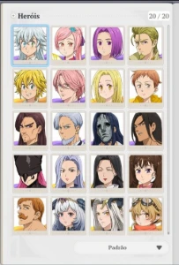 Conta - meliodas + Escanor + Daisy 120 BILHETES DOURADOS - Seven Deadly Sins