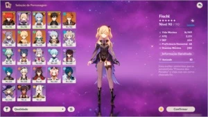 AR 55 6 CHARS 5★ + 4 ARMAS 5★ - Genshin Impact