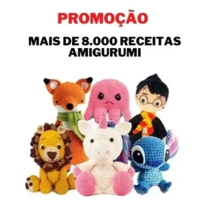 8000 Receitas Amigurumi Atualizadas + Apostilas + Vídeos - Outros
