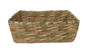 Cesta Organizadora de Palha de Taboa 28x20x10 - Artesanato e Personalizados
