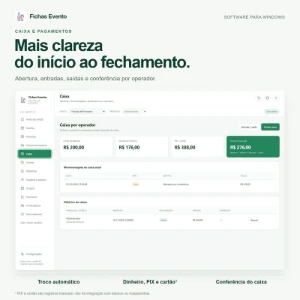 Fichas Evento — Licença Anual Para 1 Computador - Sites, Lojas e Sistemas Prontos Sites e Scripts