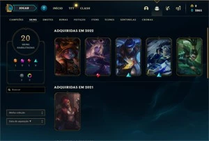 Conta de lol smurf Diamante 3 - League of Legends