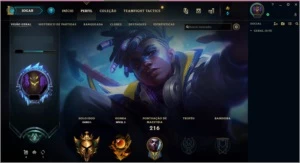 conta league of legends gold LOL